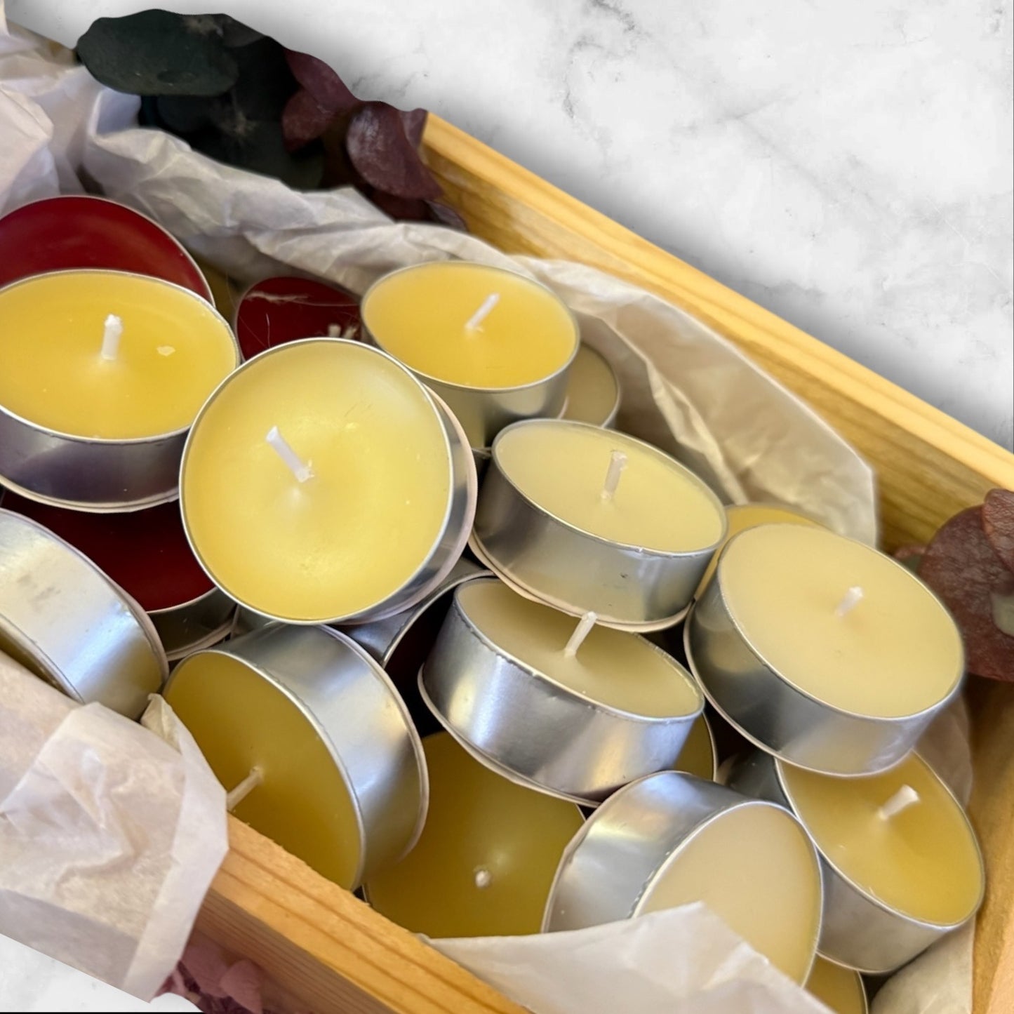 Beeswax Blessed Tealight Candles — Set of Two
